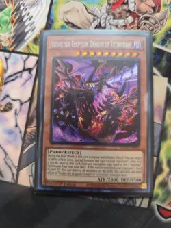 Veidos the Eruption Dragon of Extinction PHNI-EN090 Secret Rare Mint 1st Ed Yugi - Image 1