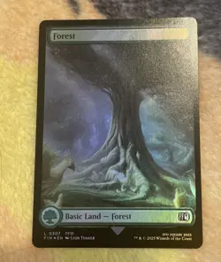 Magic the Gathering Final Fantasy Forest Card #0307 Near Mint Foil Condition - Image 1