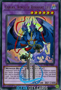 Yugioh Garura, Wings Of Resonant Life POTE-EN082 Ultra Rare 1st Edition - Image 1
