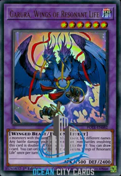 Yugioh Garura, Wings Of Resonant Life POTE-EN082 Ultra Rare 1st Edition - Image 3