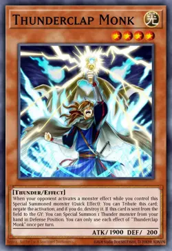 Thunderclap Monk - SAST-EN026 Super Rare | Yu-Gi-Oh! Card - Image 1