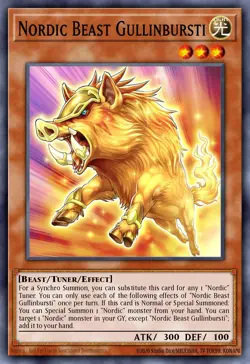Nordic Beast Gullinbursti - BACH-EN011 Super Rare | Yu-Gi-Oh! Card - Image 2