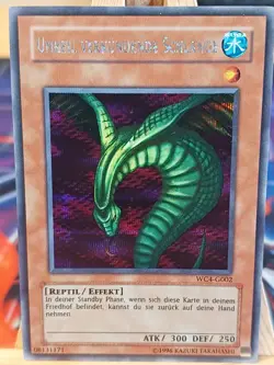 Mischief Announcing Serpent WC4-G002 Secret Rare German NM YUGIOH - Image 1