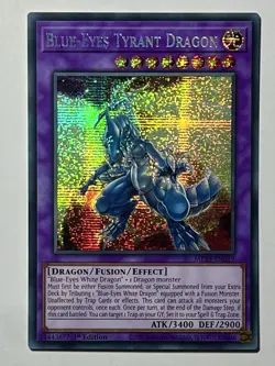 Blue-Eyes Tyrant Dragon MP23-EN019 (NM) 1st Edition Secret Rare Yu-Gi-Oh Card - Image 1