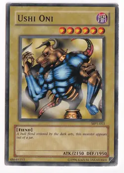 Yu-Gi-Oh! TCG Ushi Oni Promo Cards MP1-013 Limited Edition Common - Image 1