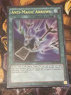 Yu-Gi-Oh! Anti-Magic Arrows DPBC-EN004 Battle City 1st Edition Ultra Rare VLP - Image 1