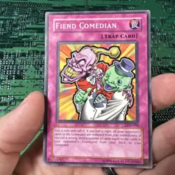 Fiend Comedian LOD-098 Common Legacy of Darkness Yugioh Card Heavy Play Creased - Image 1