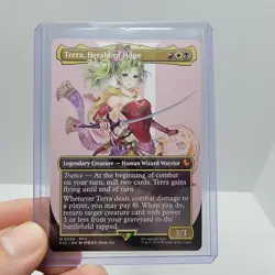 Terra, Herald of Hope (Borderless) Commander: Final Fantasy Foil MTG NM - Image 1