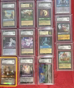 23 Disney Lorcana CGC Grade Card Lot Pristine 10 Legendary Enchanted Cold Foil - Image 3
