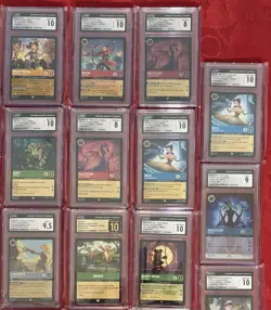 23 Disney Lorcana CGC Grade Card Lot Pristine 10 Legendary Enchanted Cold Foil - Image 4