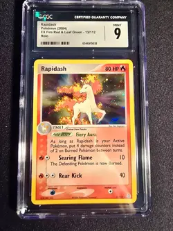 Pokemon TCG Rapidash 13/112 Firered & Leafgreen Holo English CGC 9 (Not PSA) - Image 1