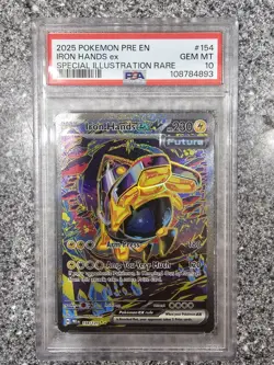 2025 POKEMON PRISMATIC EVOLUTIONS | SIR IRON HANDS EX 154 | PSA 10 - Image 1