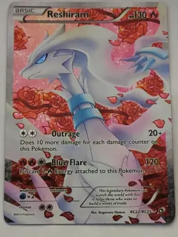 Pokemon 2013 Reshiram RC22/RC25 Legendary Treasures Full Art Holo - Image 1