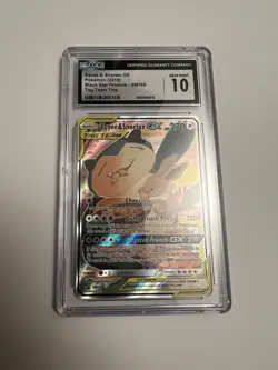 Pokemon Eevee & Snorlax GX Tag Team Tins Alt Art Promo SM169 CGC 10 Gem Mint - Image 1