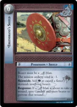 LOTR TCG TREACHERY & DECEIT Erkenbrand's Shield 18R97 NM/M Top Shelf Card - Image 1