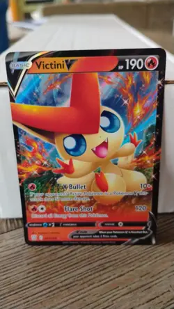 VICTINI V Battle Styles POKEMON Full-Art Holo 2021 Trading Card 021/163 - Image 1