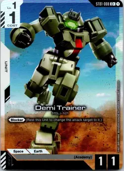 Gundam Card Game ST01-008 C+ Demi Trainer NM Alt Art - Image 1