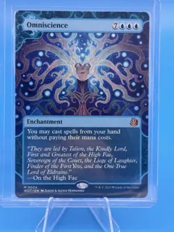 MTG 0024 Omniscience-Wilds of Eldraine: Enchanting Tales NM-M non-foil  - Image 1