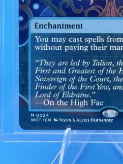 MTG 0024 Omniscience-Wilds of Eldraine: Enchanting Tales NM-M non-foil  - Image 2