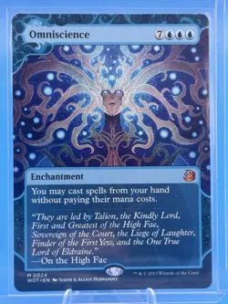 MTG 0024 Omniscience-Wilds of Eldraine: Enchanting Tales NM-M non-foil  - Image 6