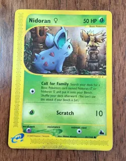 Pokemon TCG Nidoran F Skyridge e-card series 81/144 uncommon 2003 LP - Image 1