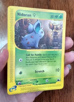 Pokemon TCG Nidoran F Skyridge e-card series 81/144 uncommon 2003 LP - Image 3