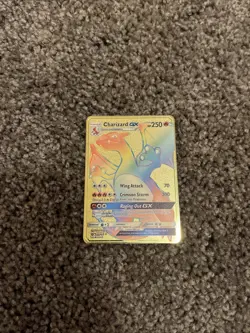 Charizard GX 150/147 Rare Rainbow Gold Metal Pokemon Card - Image 2