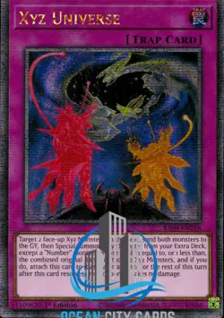 Yugioh Xyz Universe RA04-EN218 Quarter Century Rare 1st Edition - Image 1
