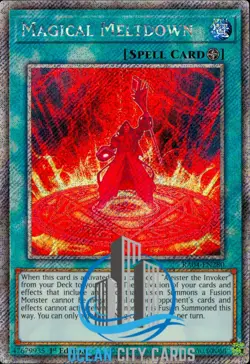 Yugioh Magical Meltdown RA04-EN280 Platinum Secret Rare 1st Edition - Image 5