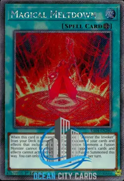 Yugioh Magical Meltdown RA04-EN280 Platinum Secret Rare 1st Edition - Image 7