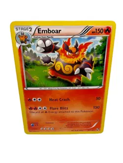 Emboar 19/114 Rare Black & White Holo Pokemon Card Pokemon TCG - Image 1