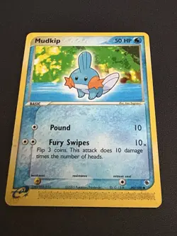 Mudkip 60/109 Ruby & Sapphire Non Holo Common E Reader 2003 Pokemon Card - Image 1
