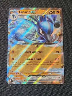 PokÃ©mon Lucario EX Prismatic Evolutions Holo Card 051/131 SV - Image 1