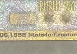 Ancient Mew Ⅰ "NINTEDO" Error Promo Pokemon Card 1999 Japanese &Booklet 7576608 - Image 7