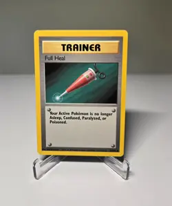 POKEMON BASE SET CARD 82/102 Trainer Full Heal - Image 1
