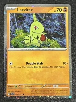 Larvitar 110/193 Paldea Evolved Cosmos Holo Exclusive Pokemon TCG Card NM - Image 1