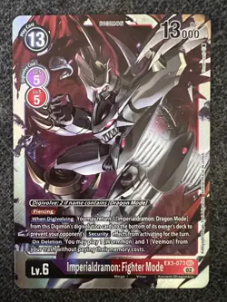 Digimon Card Game Imperialdramon: Fighter Mode EX3-073 SEC NM - Image 1