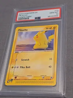 PSA 10 PIKACHU 72 EX SANDSTORM POKEMON GEM MINT - Image 2