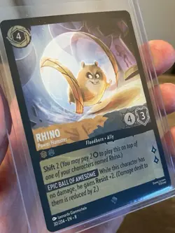 ~COLD FOIL RHINO Power Hamster Disney Lorcana Reign of Jafar Card 30/204~ - Image 3