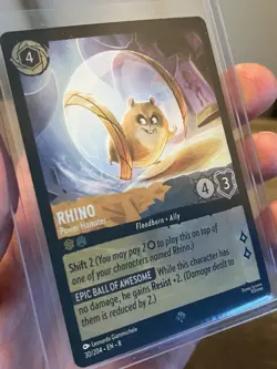 ~COLD FOIL RHINO Power Hamster Disney Lorcana Reign of Jafar Card 30/204~ - Image 6