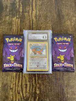 CGC 8.5 NM-MINT+ Dragonite # 5 WB Movie WOTC Black Star PROMO Pokemon Card - Image 1