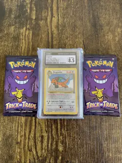 CGC 8.5 NM-MINT+ Dragonite # 5 WB Movie WOTC Black Star PROMO Pokemon Card - Image 2