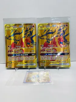 Reshiram & Charizard GX SM247 Sm Promos Holo TWO JUMBO CARDS - Image 11