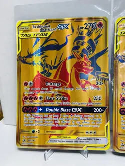 Reshiram & Charizard GX SM247 Sm Promos Holo TWO JUMBO CARDS - Image 3