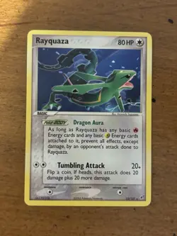 Pokemon Rayquaza 22/107 Rare Non-Holo Card - EX Deoxys Set - NM Condition - Image 11