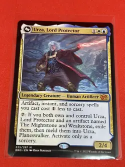 URZA, LORD PROTECTOR The Brothers' War 225/287 Magic MTG MINT CARD - Image 1