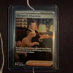 Giovanni’s Charisma 207/165 - SAR - SV151 - Pokémon TCG - Full Art Trainer Card - Image 1