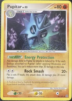 Pupitar 47/100 Stormfront Regular - Pokémon Card - Image 1