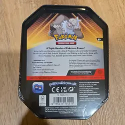Pokemon Triple Whammy SLAKING Tin 3 Booster Packs 3 Foil Cards TCG New & Sealed - Image 2