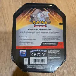 Pokemon Triple Whammy SLAKING Tin 3 Booster Packs 3 Foil Cards TCG New & Sealed - Image 4